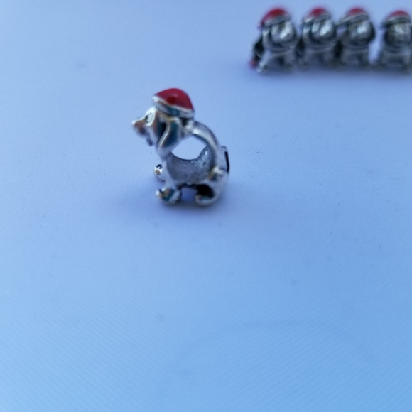 Santa Christmas Hat Dogs Puppies Beads Charm Lot - Picture 6 of 8